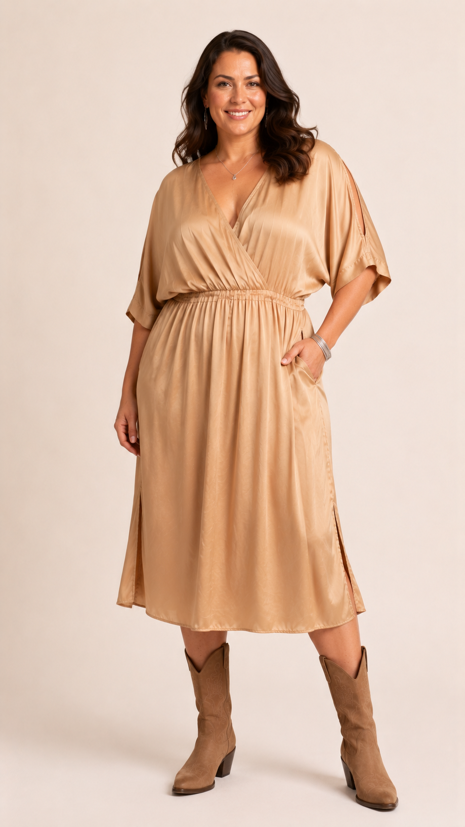 The Silky Wrap Dress