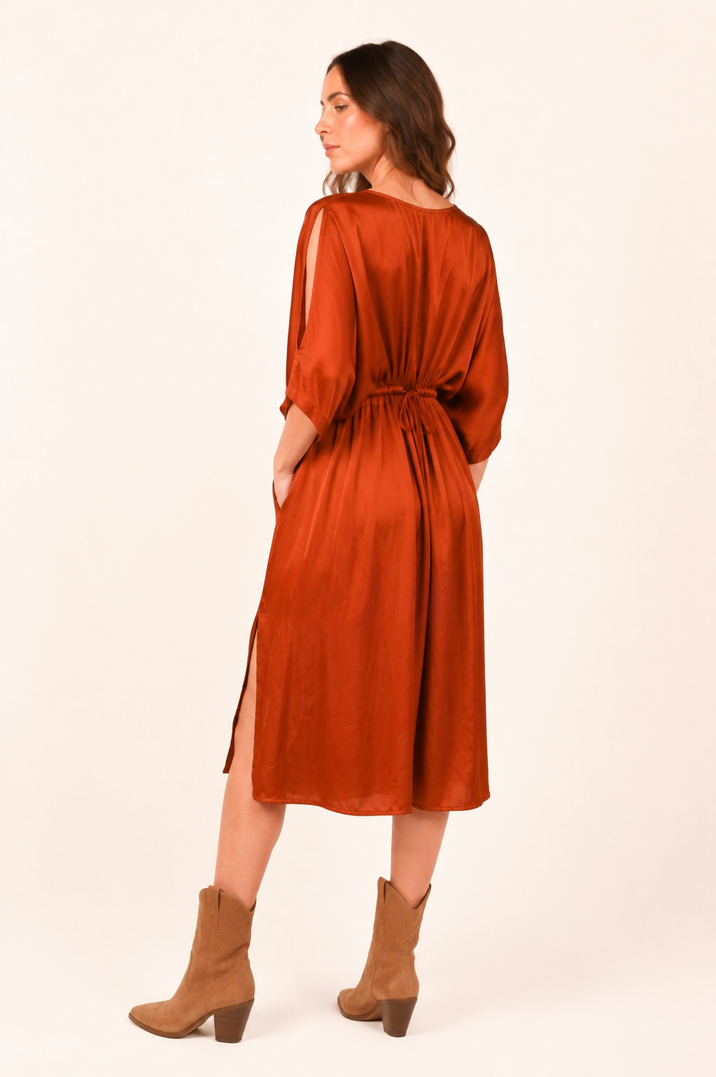 The Silky Wrap Dress