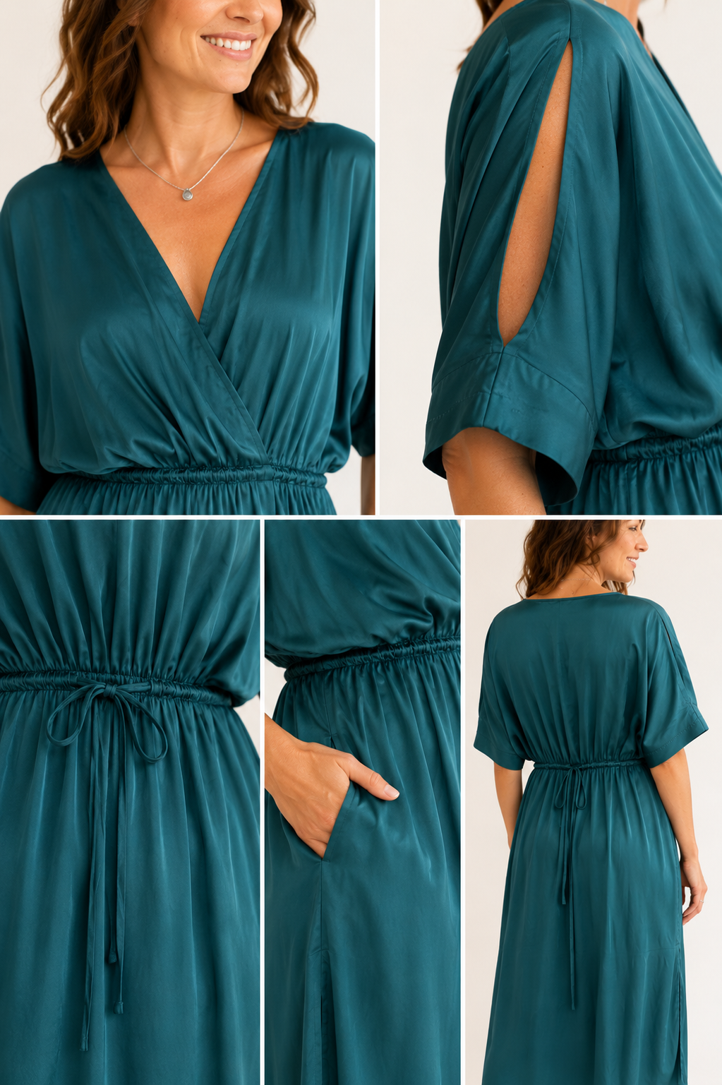 The Silky Wrap Dress – The ZANY Club