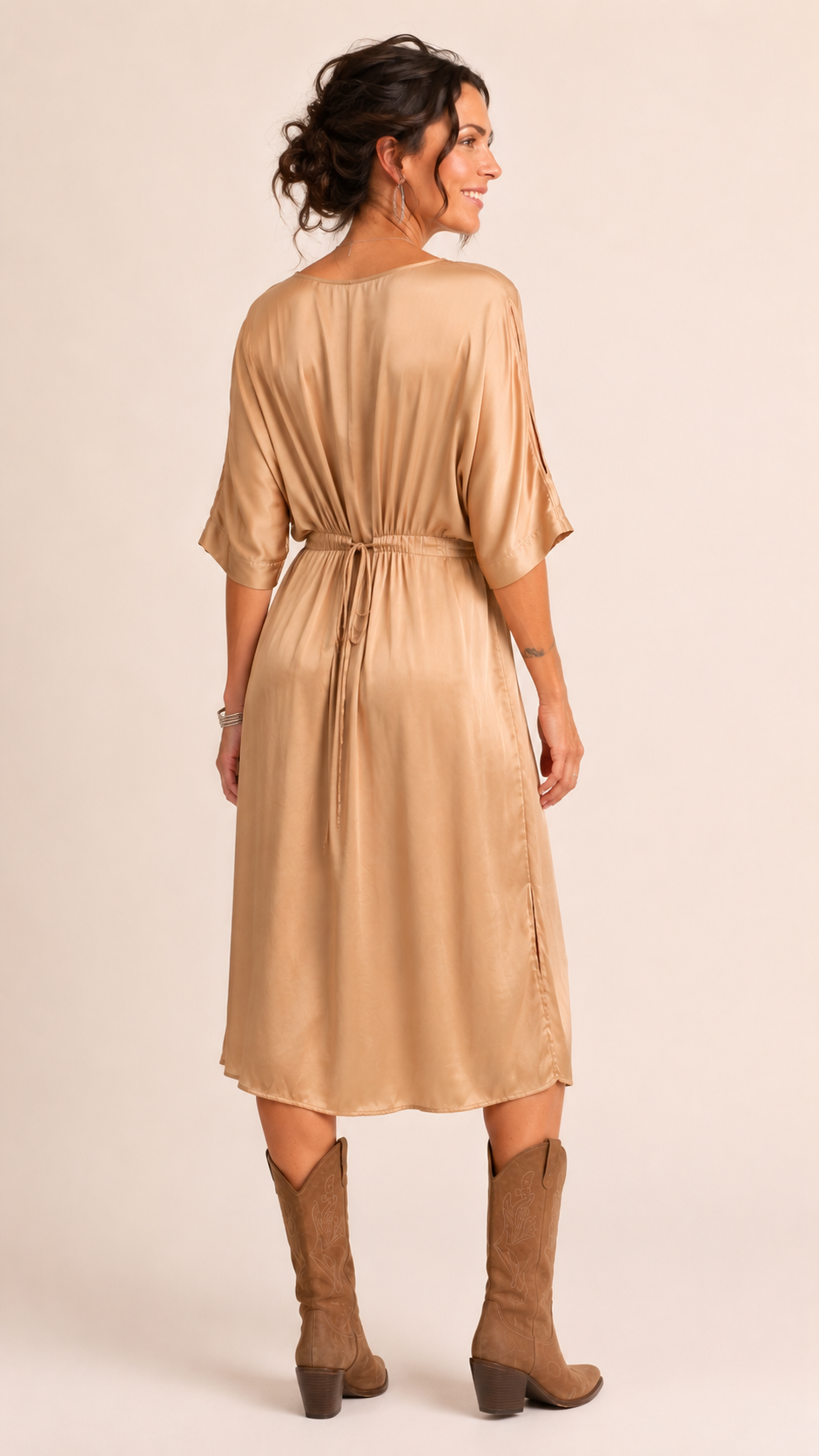The Silky Wrap Dress