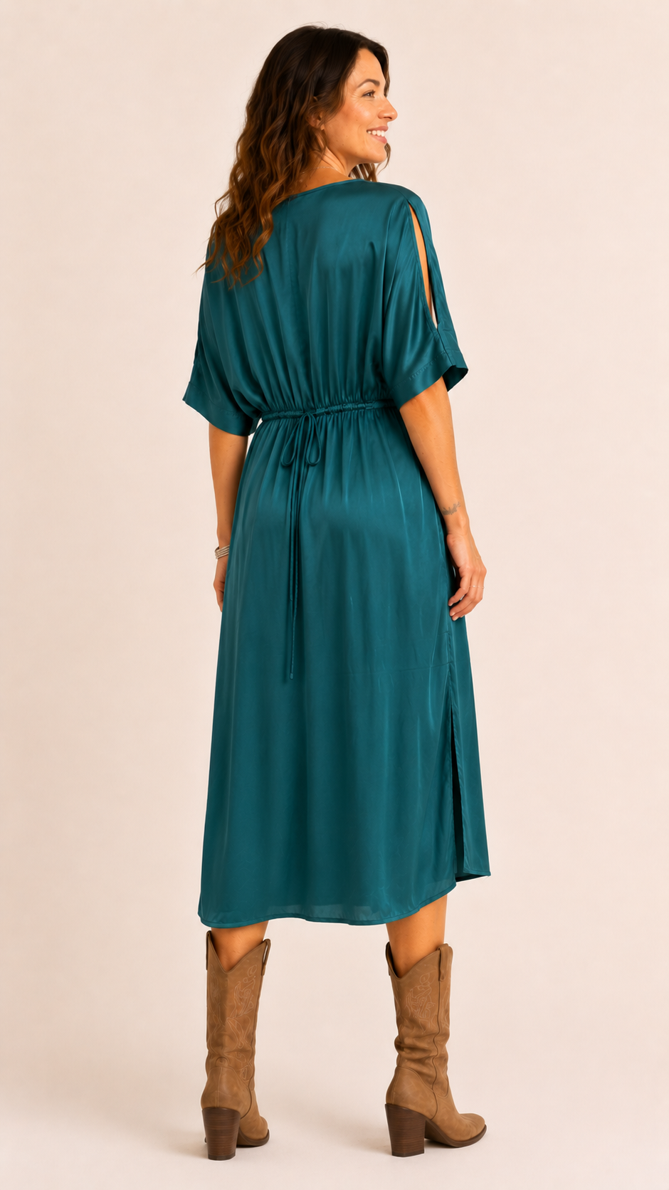 The Silky Wrap Dress